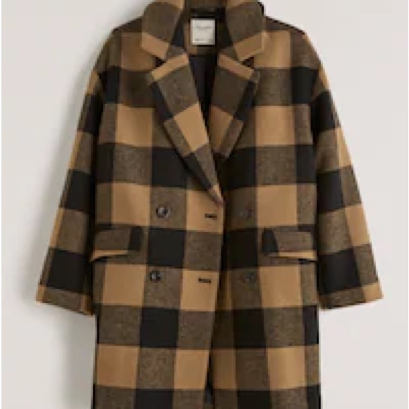 NWT Abercrombie & Fitch Wool Blend Coat XS - Picture 5 of 6